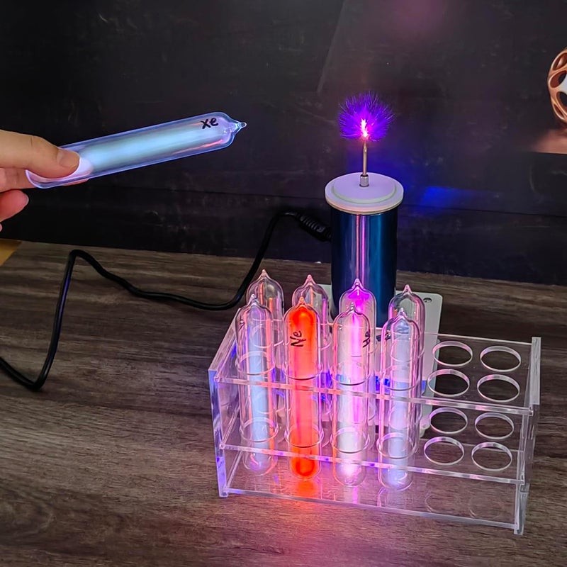 Joytech 9PC Noble Gases Tube Glass Sealed Rare Gases Neon Light Tesla Coil Demonstration Prop Scientific Exhibition SS25 - Image 5